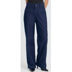 Pantalon large couleur denim ichi h25 20124291