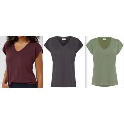 Tee shirt col v kaffe h25 10504040