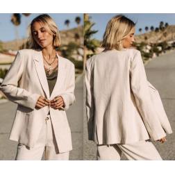 veste freeman t porter e25 bernie plain linen
